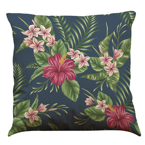 Fashionable Elegant Colorful High-quality African Tropical Plants Leaves Flowers Linen Printed Square Throw Pillow Covers Pillowcases Cushion Decorative for Rome Office Car Seat