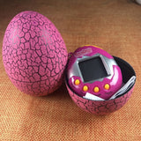 Funny Cracked Dinosaur Eggs Shaped Tumbler Electronic Virtual Cyber Digital Pets Machine Digital E-pet For Children