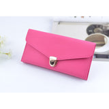 Women 's long section of solid color fashion wallet