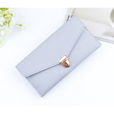 Women 's long section of solid color fashion wallet