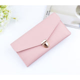 Women 's long section of solid color fashion wallet