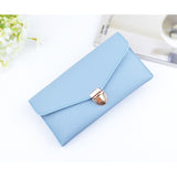 Women 's long section of solid color fashion wallet